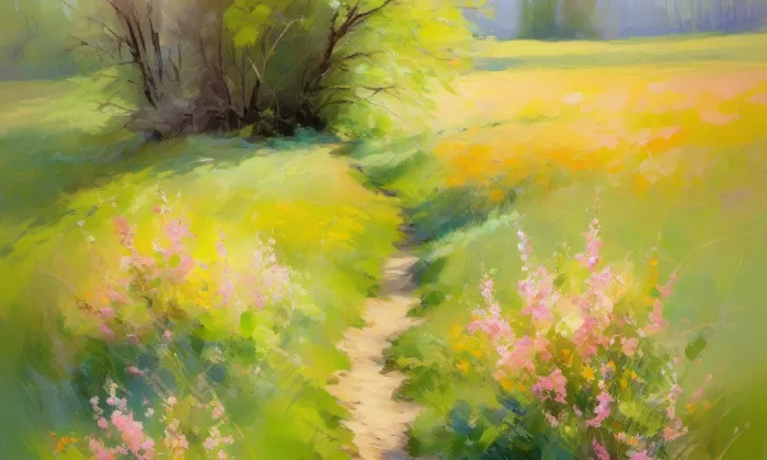 kostel svatého Jiljí v Křinci – spring