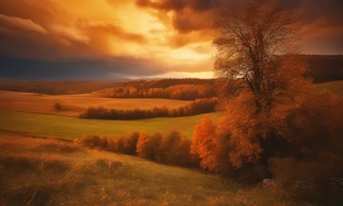 Kostel svatého Jiljí v Milevsku – autumn