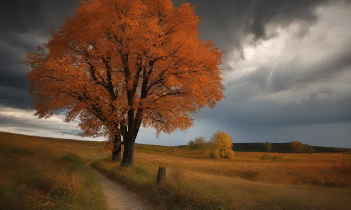 Kostel svatého Jošta (Cheb) – autumn