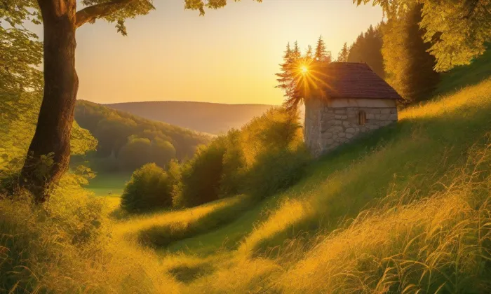 kostel svatého Jošta (Dolní Pertoltice) – summer