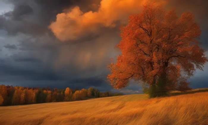 Kostel svatého Josefa (Krásná Lípa) – autumn
