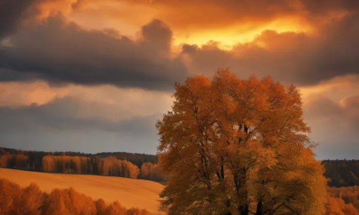 kostel svatého Lamberta – autumn