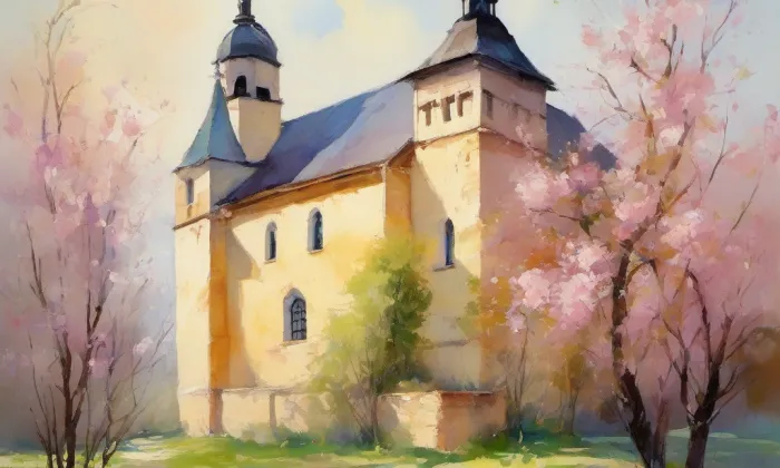 kostel svatého Lamberta – spring