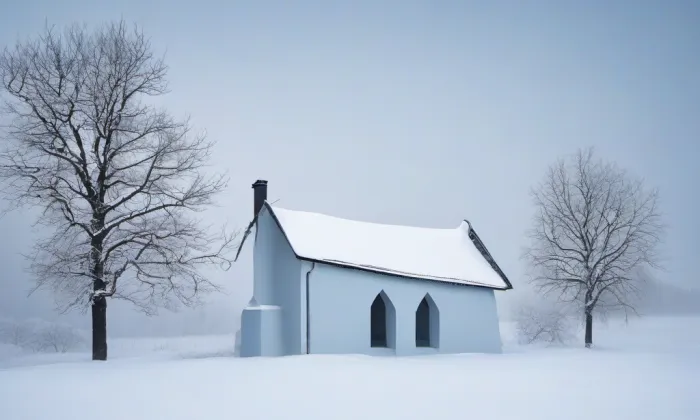 kostel svatého Lamberta – winter