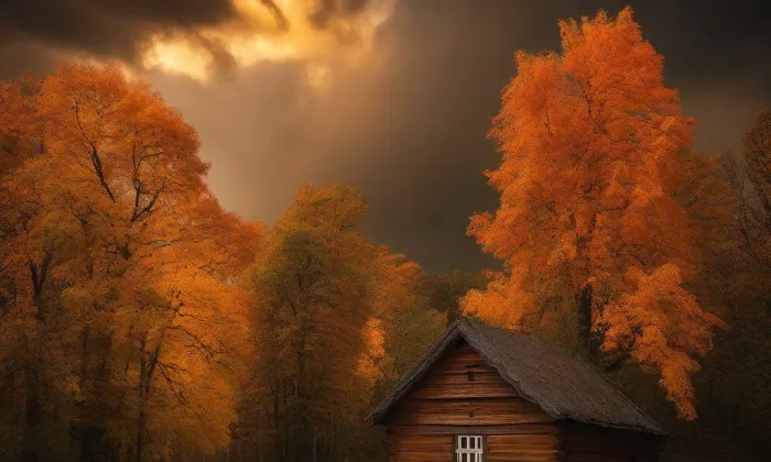 Kostel svatého Linharta (Citov) – autumn