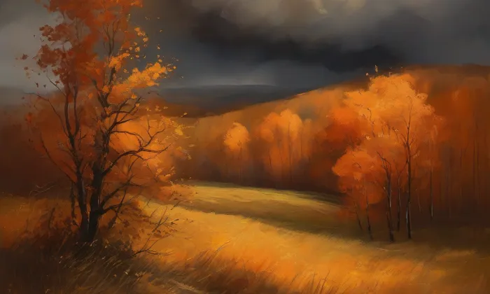 kostel svatého Martina (Dolní Benešov) – autumn