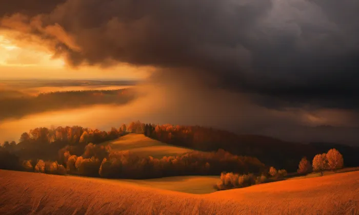 Kostel svatého Martina (Horní Slivno) – autumn
