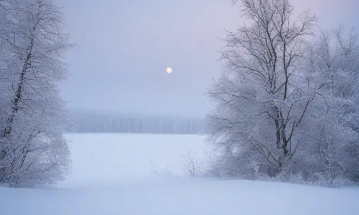 Kostel svatého Martina (Libuň) – winter