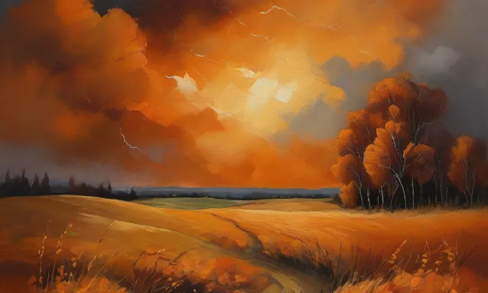 Kostel svatého Martina (Markvartice) – autumn