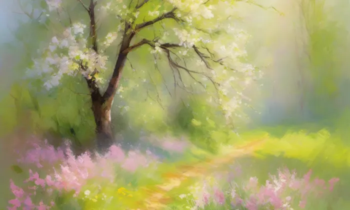 kostel svatého Martina (Věžná) – spring
