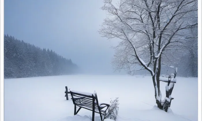 Kostel svatého Martina (Velemín) – winter