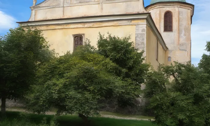 Kostel svatého Martina v Cerhovicích – historical