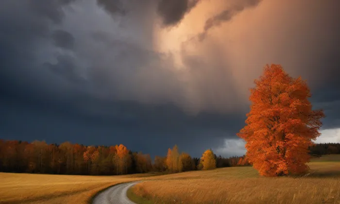 Kostel svatého Martina v Kozlech – autumn