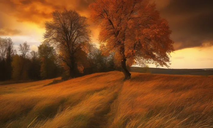 Kostel svatého Martina v Tožici – autumn