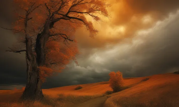 Kostel svatého Matouše (Hať) – autumn