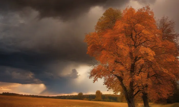 Kostel svatého Matouše v Pnětlukách – autumn