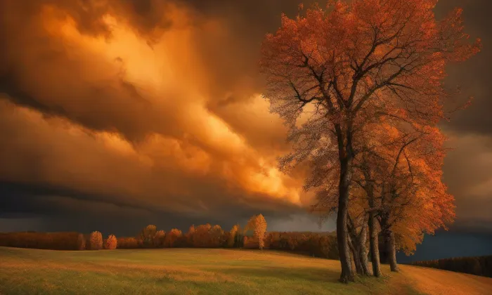 Kostel svatého Michaela archanděla (Řepiště) – autumn