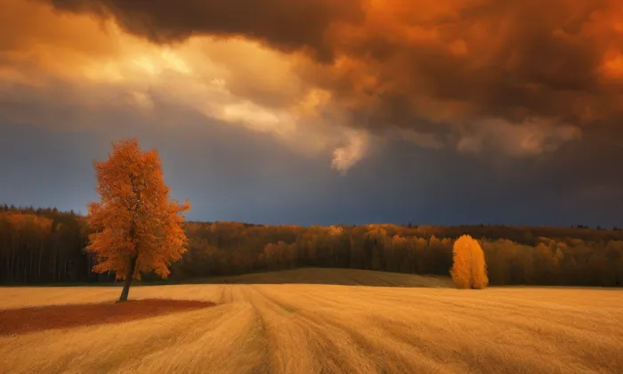 kostel svatého Michala (Žižkovo Pole) – autumn