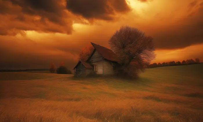 Kostel svatého Mikuláše (Šitboř) – autumn