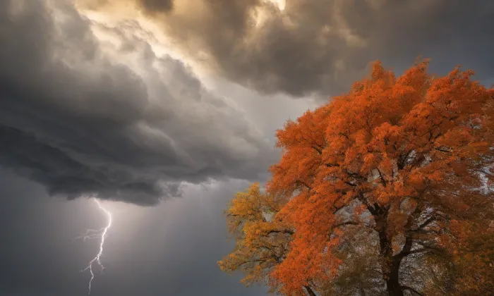 kostel svatého Mikuláše (Boletice) – autumn