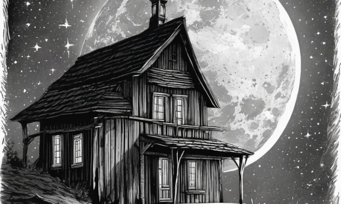 Kostel svatého Mikuláše (Horní Branná) – noc