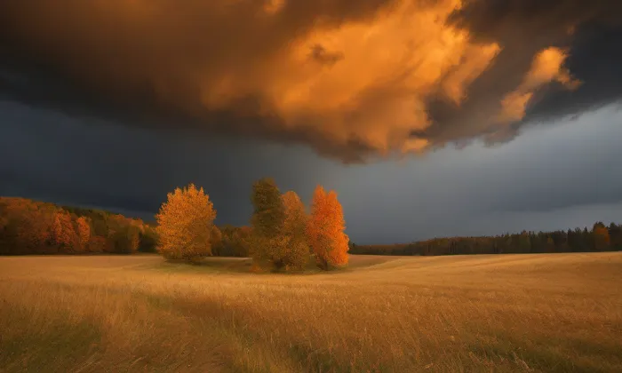 Kostel svatého Mikuláše (Kašperské Hory) – autumn