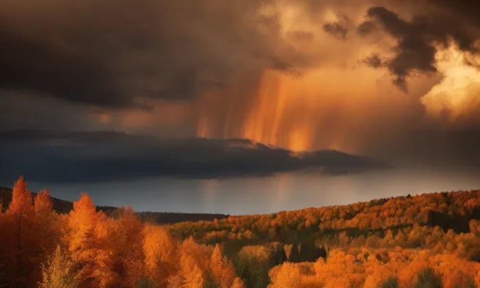 Kostel svatého Mikuláše (Potvorov) – autumn