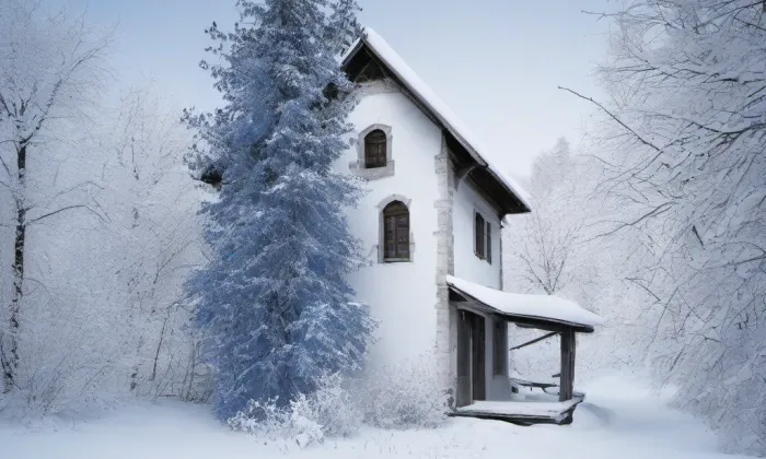 Kostel svatého Mikuláše (Potvorov) – winter