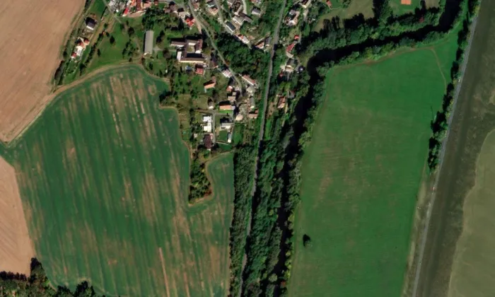 Kostel svatého Mikuláše (Vinec) – letecký pohled