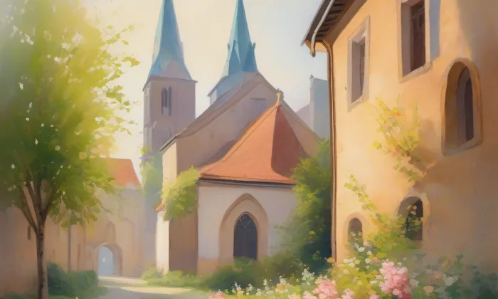 kostel svatého Mikuláše a svaté Alžběty v Chebu – spring