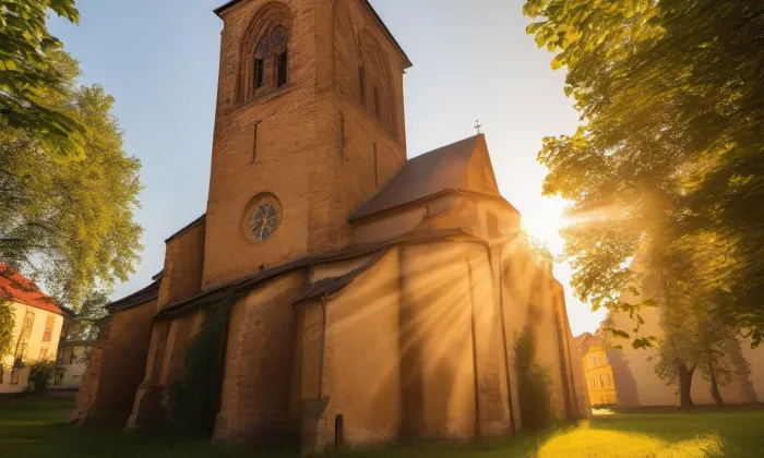 kostel svatého Mikuláše a svaté Alžběty v Chebu – summer