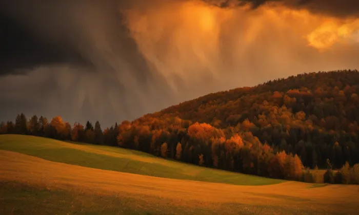 kostel svatého Mikuláše v Němčicích – autumn