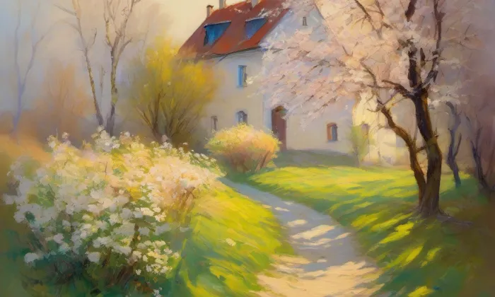 kostel svatého Mikuláše v Němčicích – spring