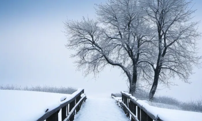 kostel svatého Mikuláše v Osoblaze – winter