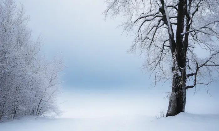 Kostel svatého Mikuláše v Oticích – winter