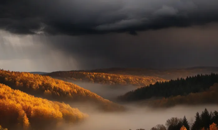 Kostel svatého Mikuláše ve Svatém Mikuláši – autumn