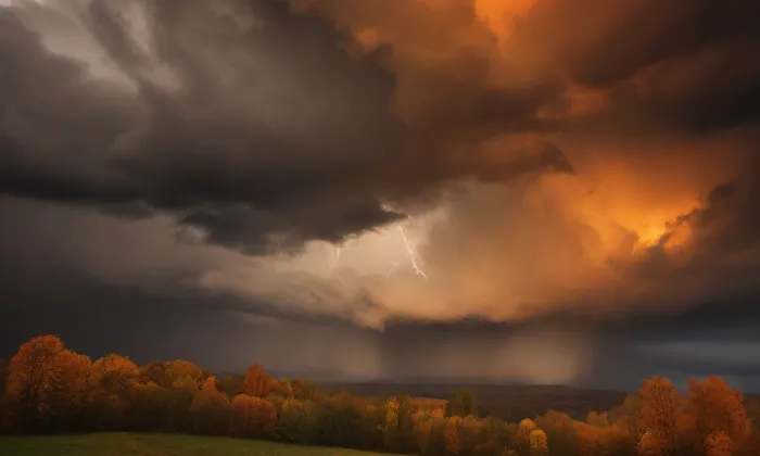 Kostel svatého Mikuláše ve Vacově – autumn