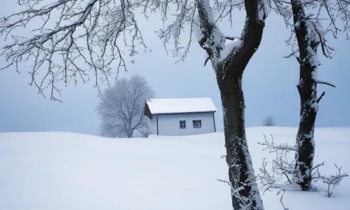 Kostel svatého Mikuláše ve Vacově – winter