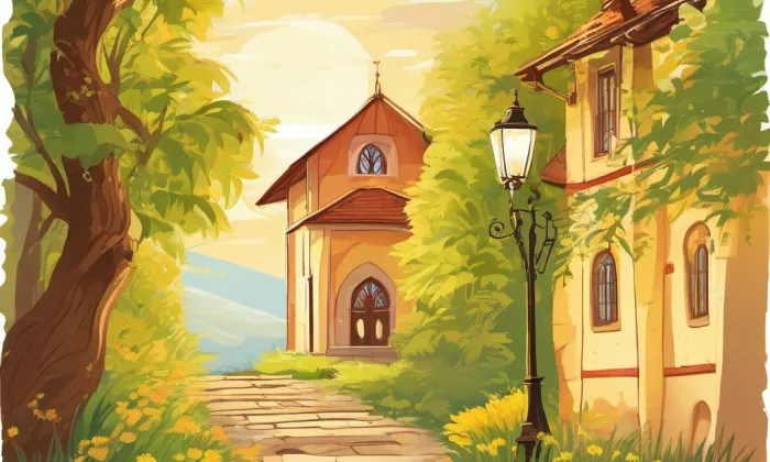 Kostel svatého Mikuláše ve Vlkovicích – summer