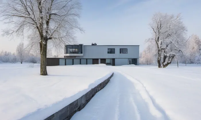 Kostel svatého Mikuláše ve Vlkovicích – winter