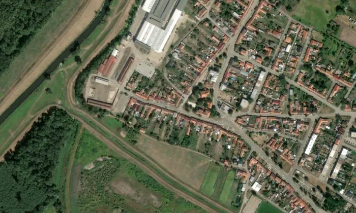 kostel svatého Oldřicha (Novosedly) – letecký pohled
