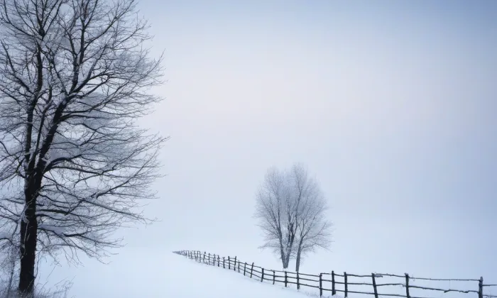 Kostel svatého Pavla (Pouchov) – winter