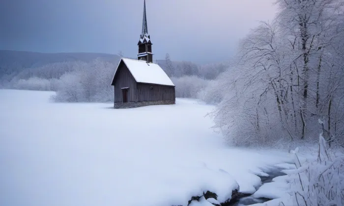 kostel svatého Pavla v Ústí nad Labem – winter