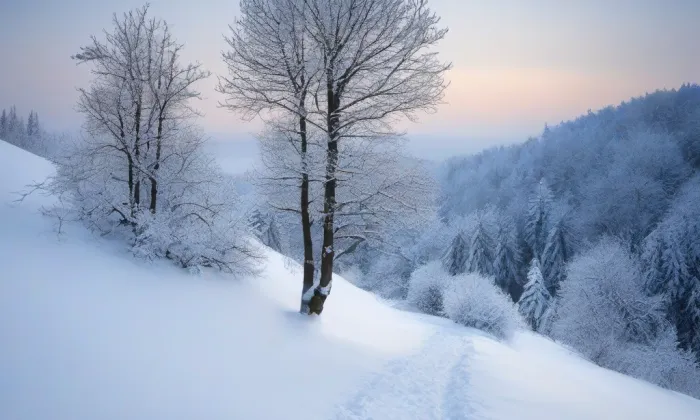 kostel svatého Petra (Milín) – winter