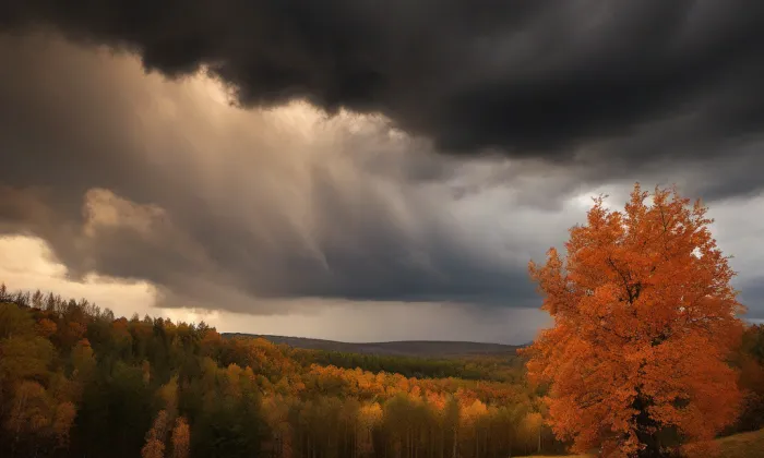 kostel svatého Petra a Pavla (Řeznovice) – autumn