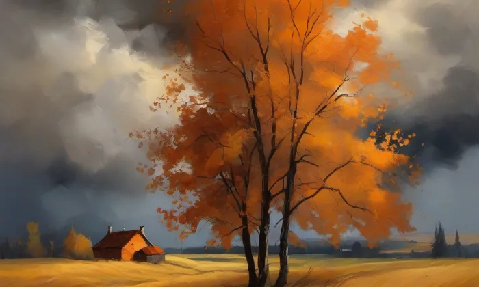 Kostel svatého Petra a Pavla (Horní Újezd) – autumn