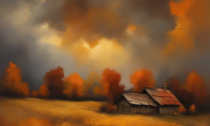 Kostel svatého Petra a Pavla (Kučerov) – autumn