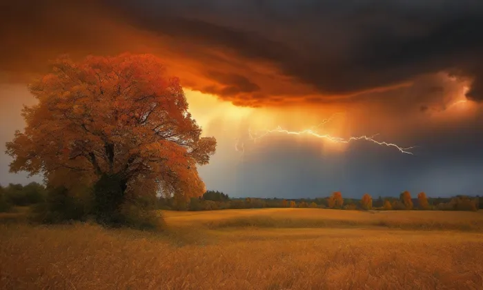 Kostel svatého Petra a Pavla (Mikulovice) – autumn