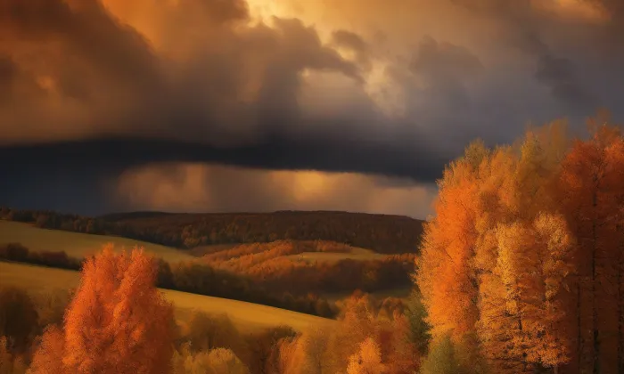 kostel svatého Petra a Pavla (Miroslav) – autumn