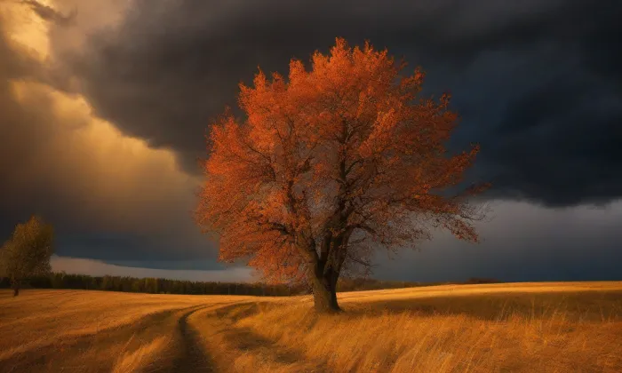 kostel svatého Petra a Pavla (Nová Říše) – autumn